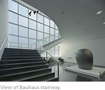 View of Bauhaus stairway.