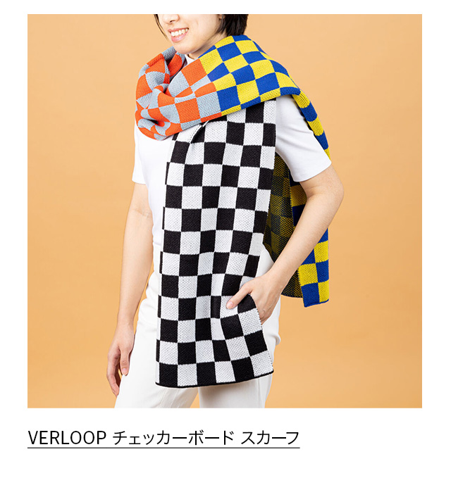 VERLOOP チェッカーボード スカーフ

