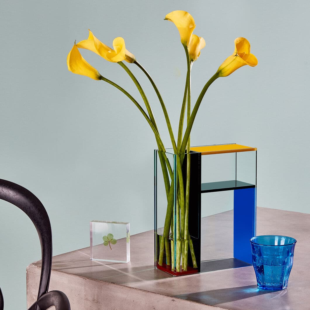 新品未使用‼︎MoMA ポーモンドリアンルック ガラス フラワー ベース 花瓶