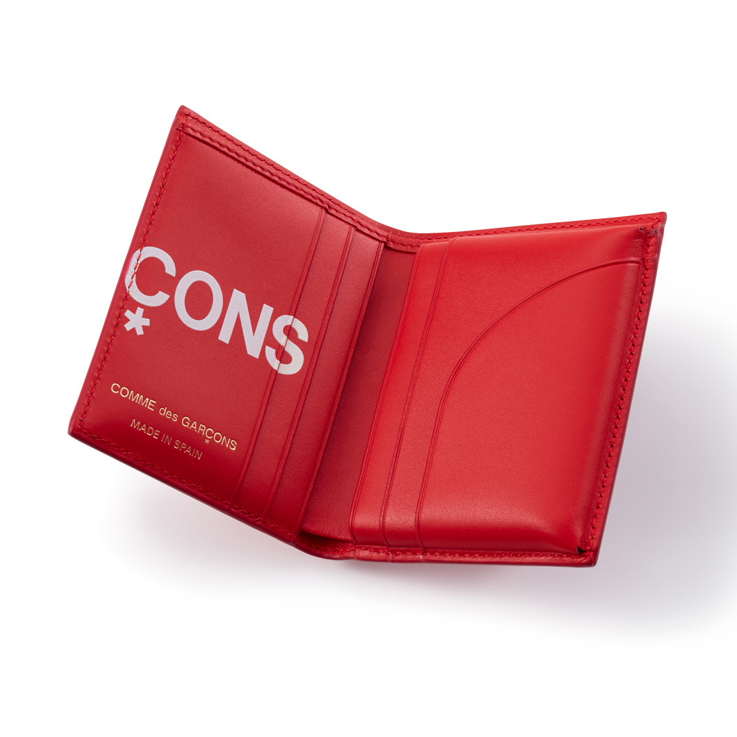 COMME des GARCONS Huge－Logo 二つ折りカードケーススペイン製