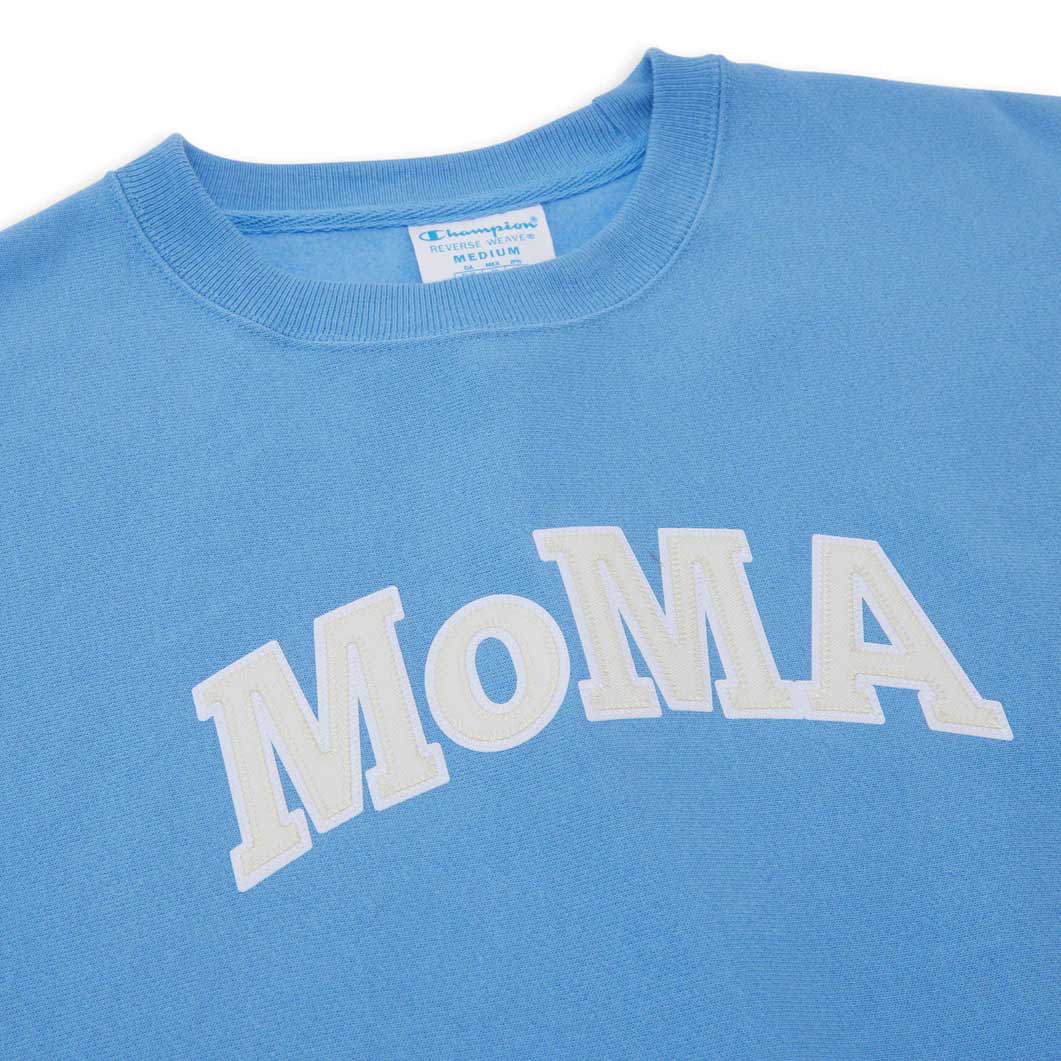 Champion クルーネックスウェットシャツ MoMA Edition ライトブルー S 