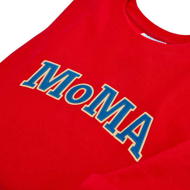 Champion クルーネックスウェットシャツ MoMA Edition スカーレット M