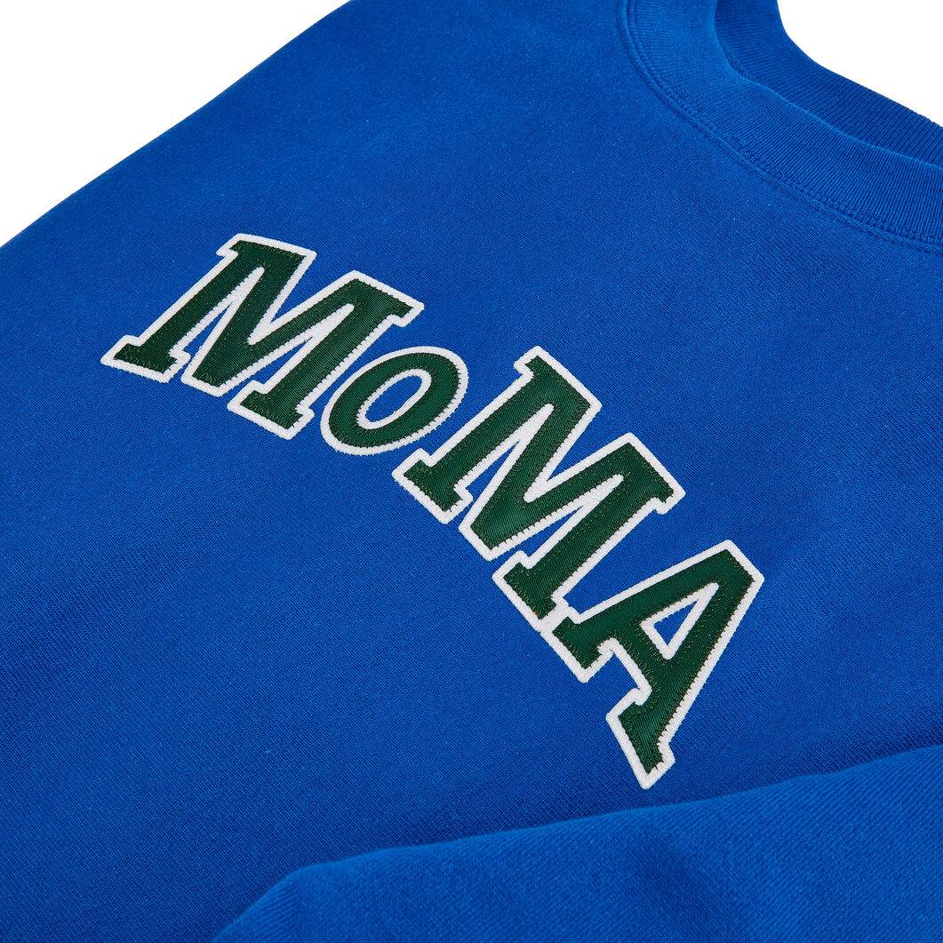 MoMA x CHAMPION  クルーネックスウェット ブルー