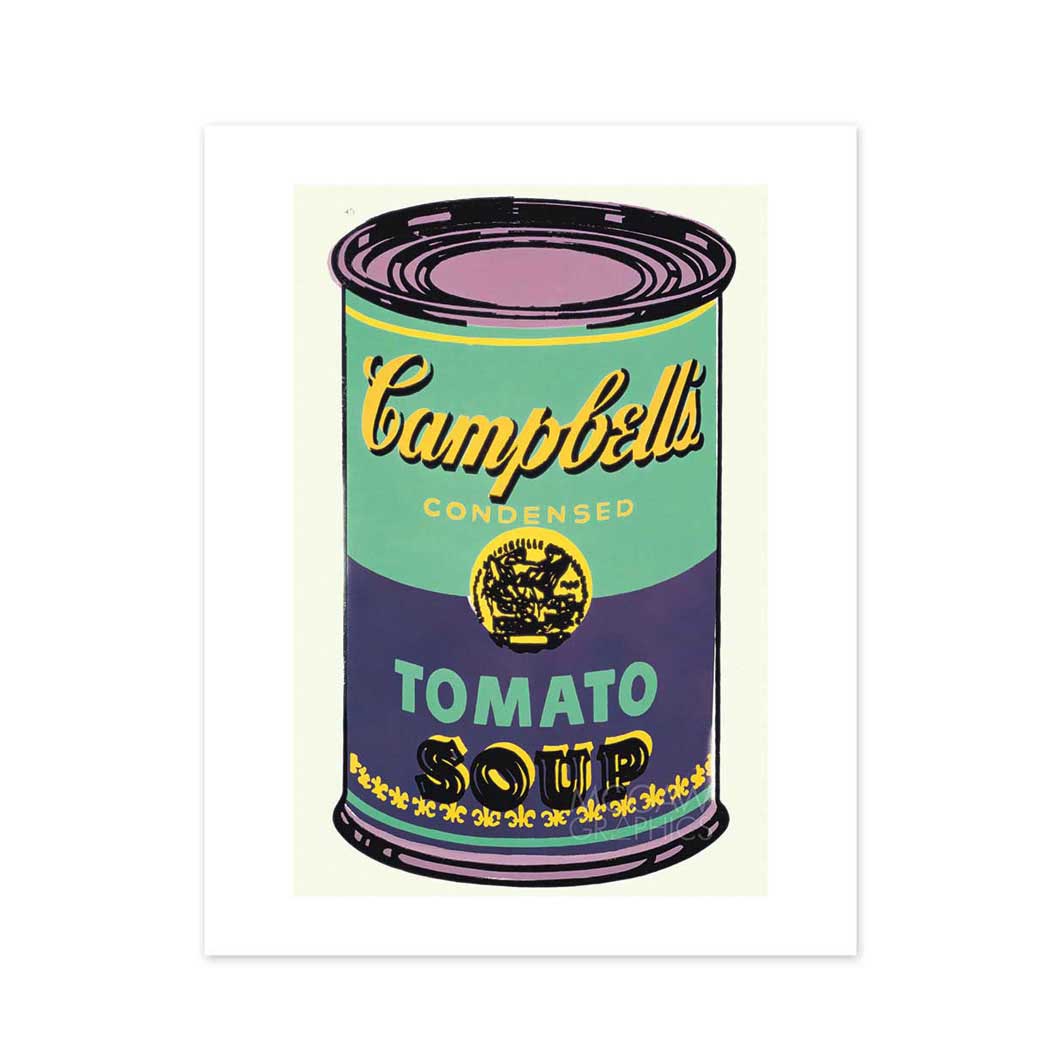 ウォーホル：Campbell's Soup Can （Purple） ポスター(Purple 
